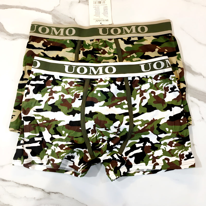 Trendy UOMO Camouflage Boxer Briefs